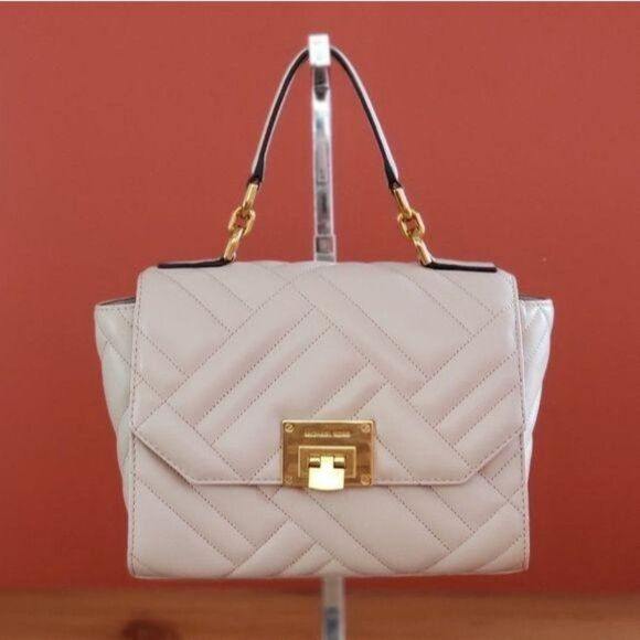 NWT Michael Kors Vivianne Medium Leather Crossbody/Satchel Handbag - Picture 1 of 6